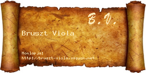 Bruszt Viola névjegykártya